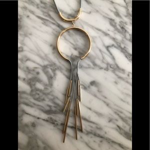 Very unique never worn from Neiman Marcus light weight long necklace modern